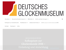 Tablet Screenshot of glockenmuseum.de